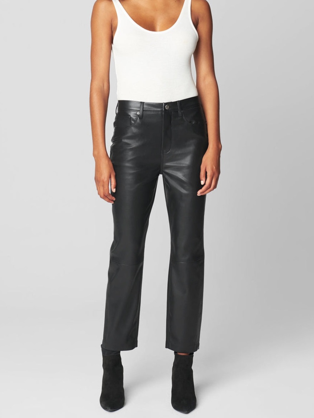 Blank NYC Black Faux Leather Ankle need you tonight pants size 28